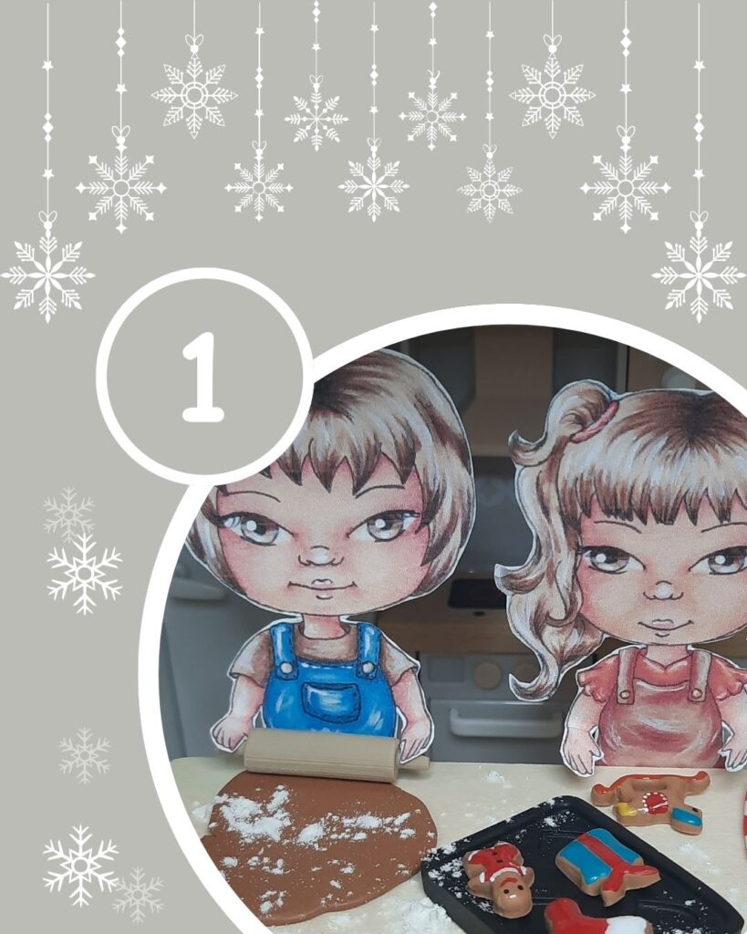 Türchen 1 des Adventskalenders-Weinachtsmotiv